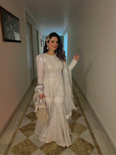 Bling Sharara Set White